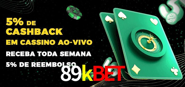 Promoções do cassino ao Vivo 89kbet